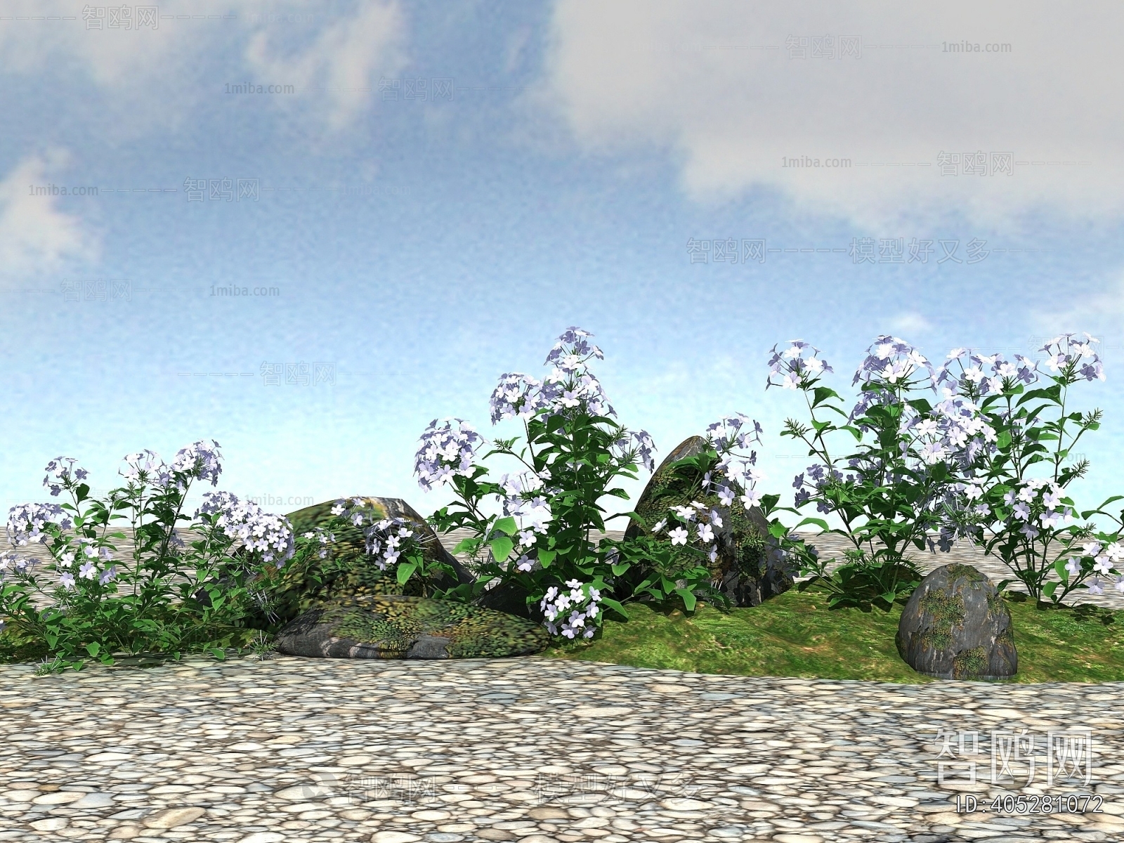 Modern Flowers And Grass