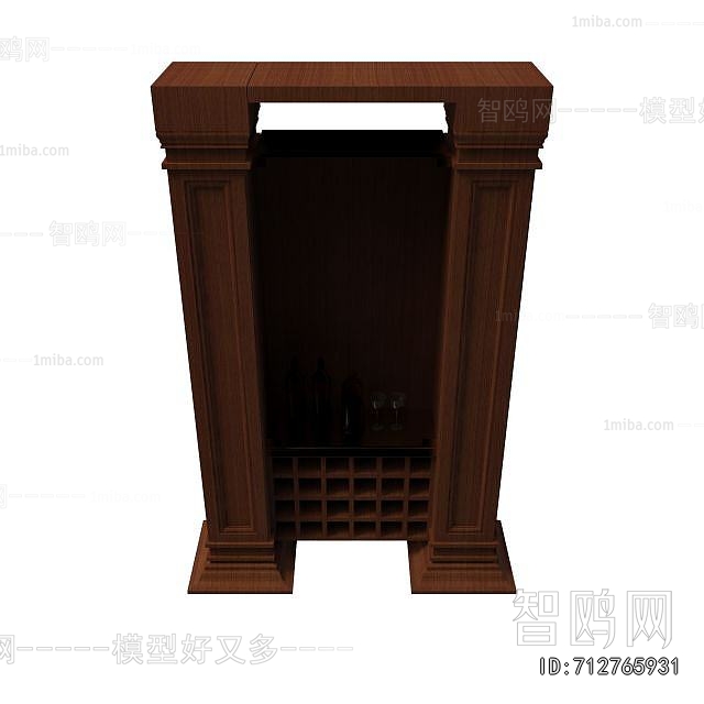 Simple European Style Wine Cabinet