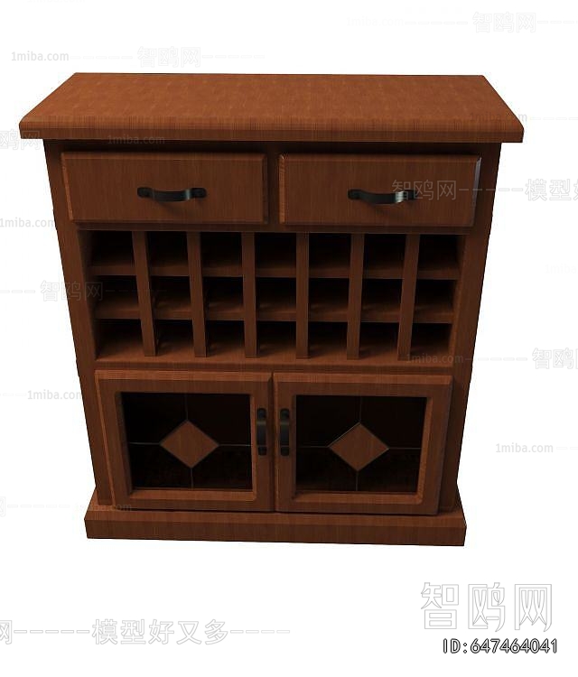 Simple European Style Wine Cabinet