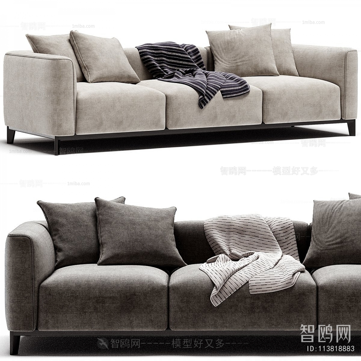 Modern Three-seat Sofa