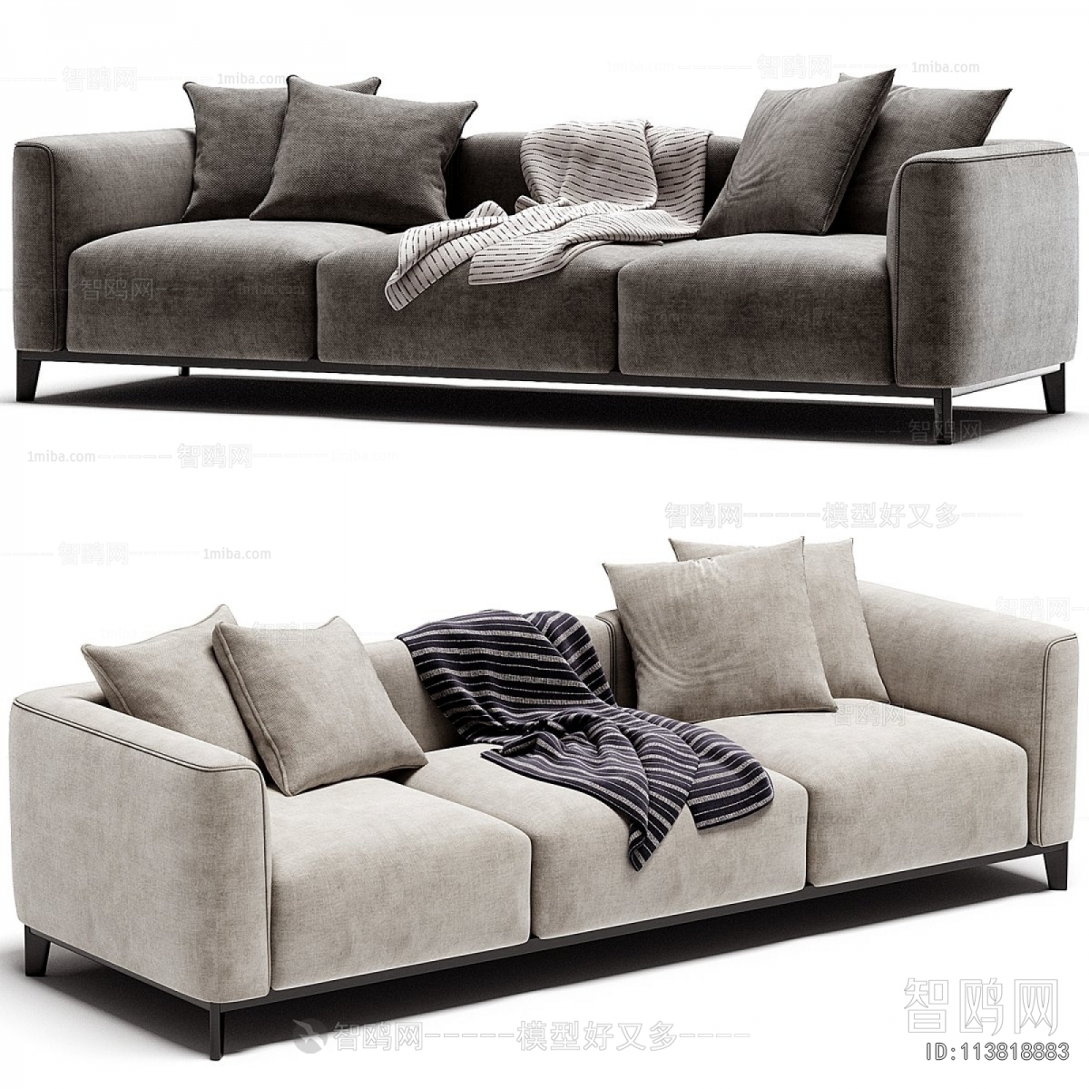 Modern Three-seat Sofa