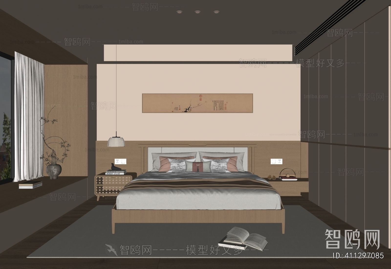 New Chinese Style Bedroom