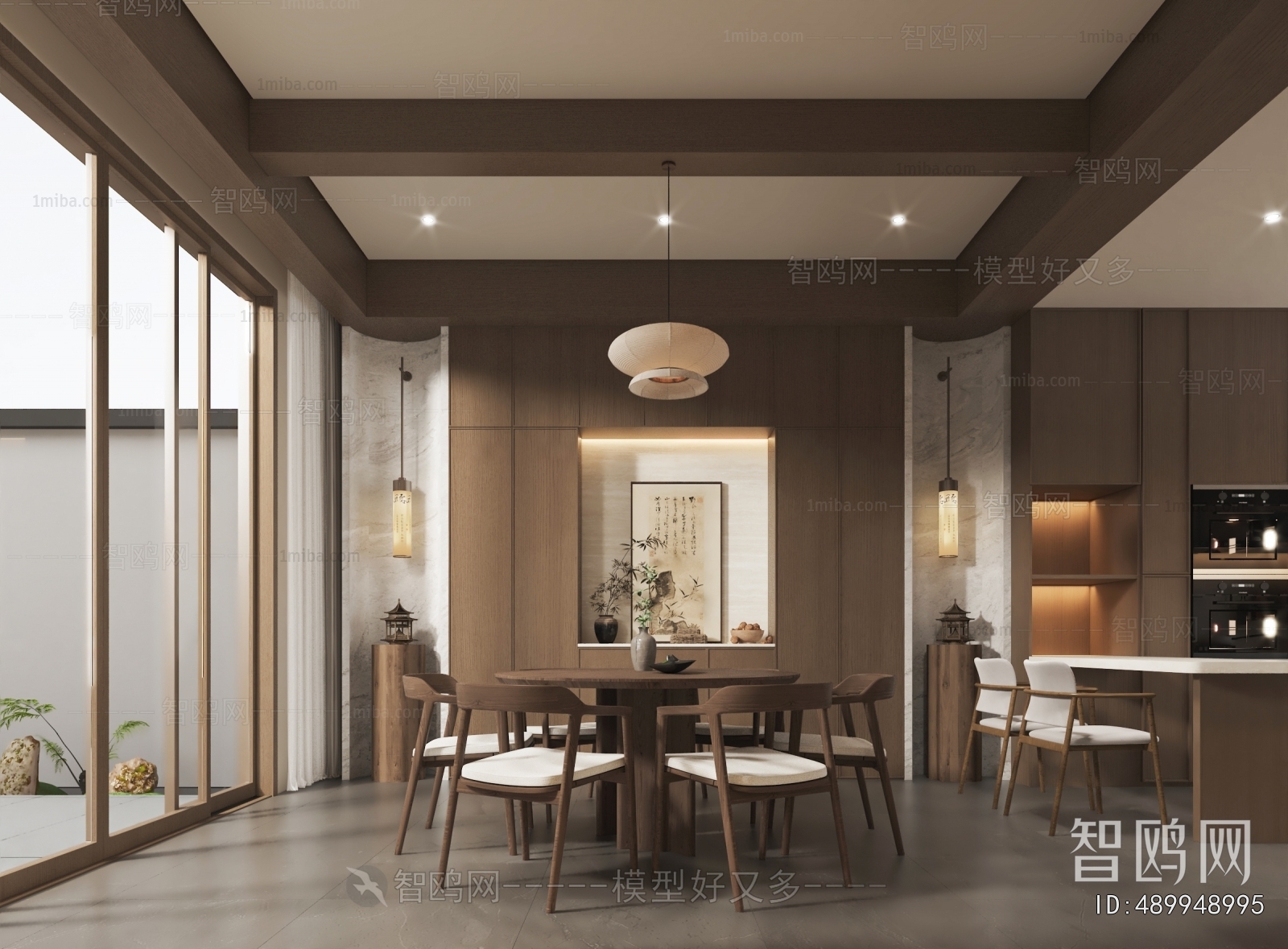 New Chinese Style Dining Room