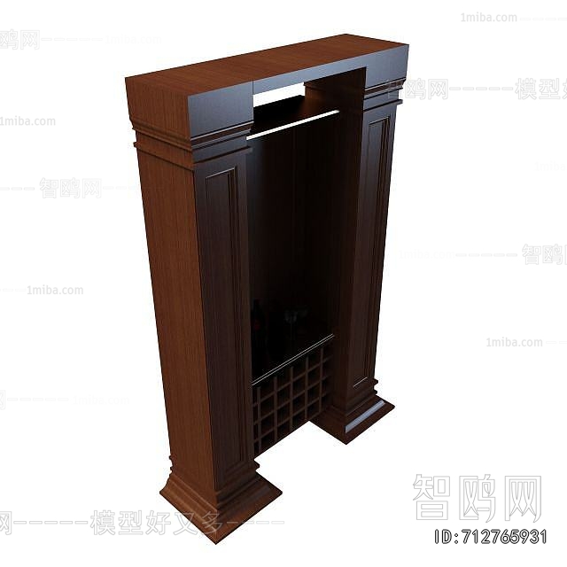 Simple European Style Wine Cabinet