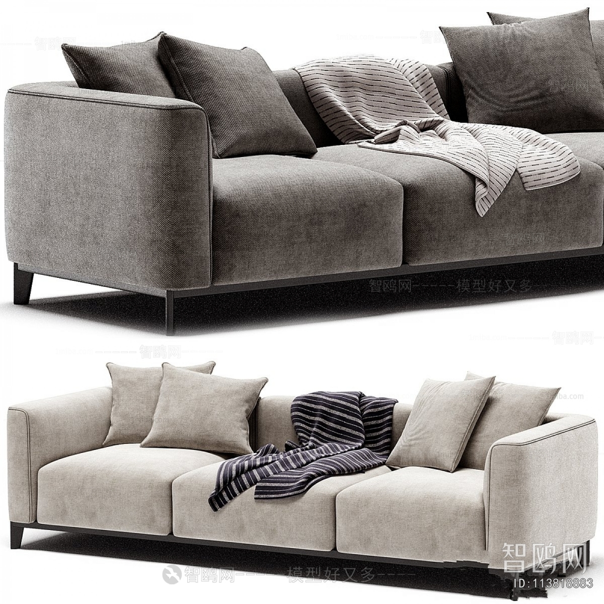 Modern Three-seat Sofa