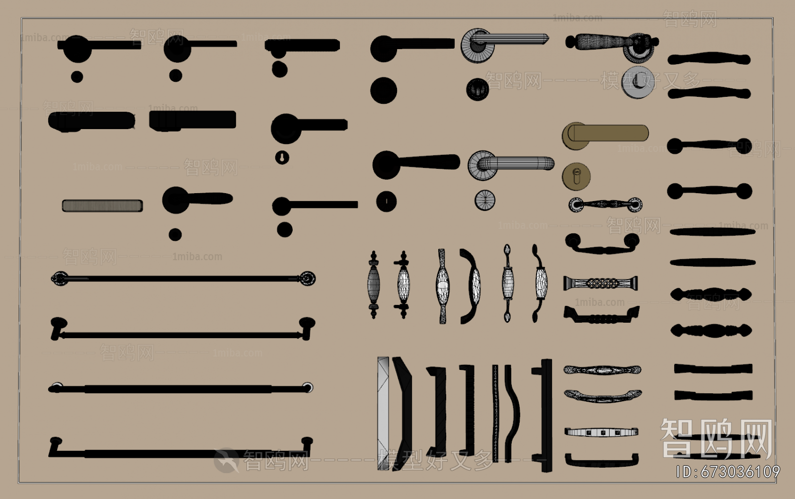 Simple European Style Door Handle