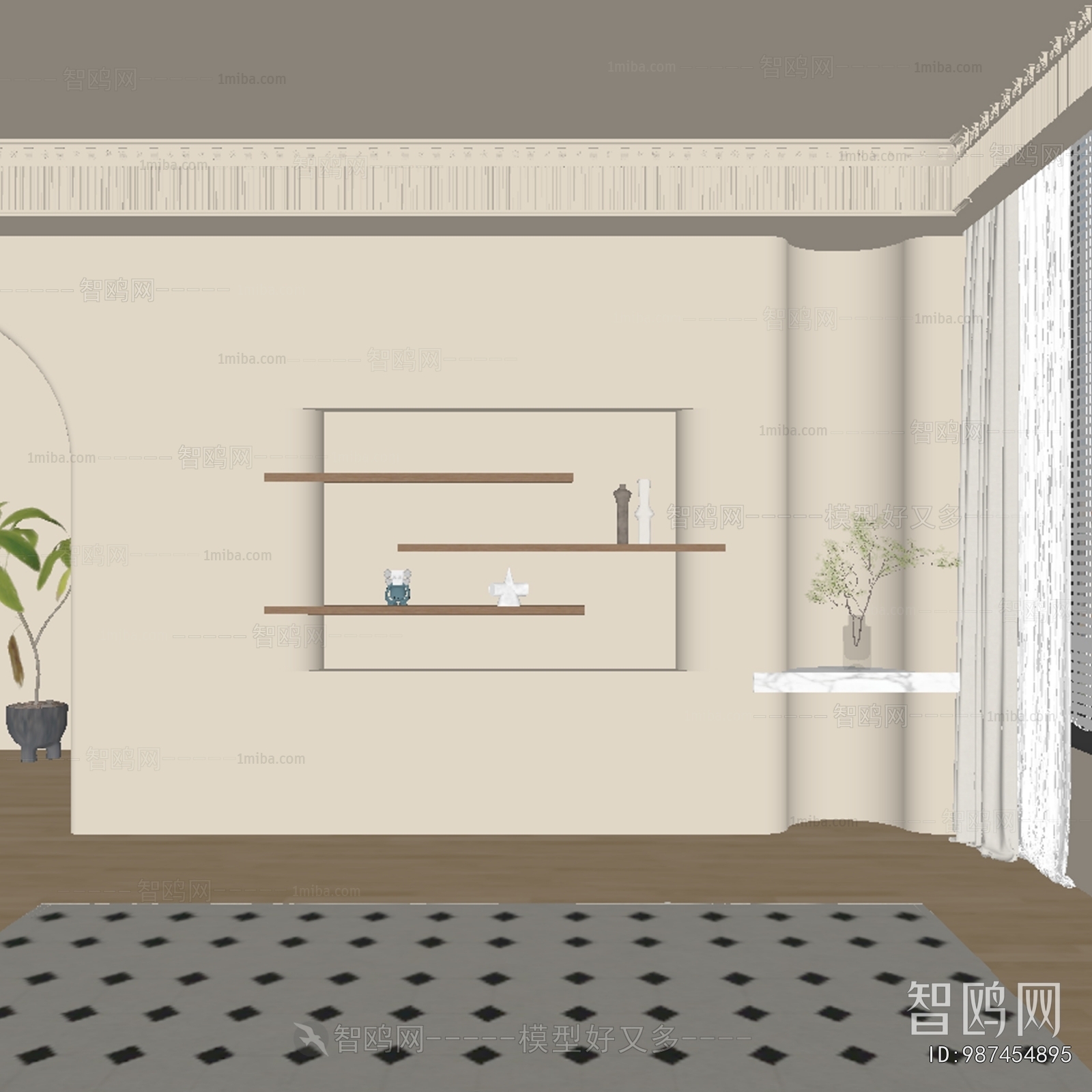 French Style TV Wall