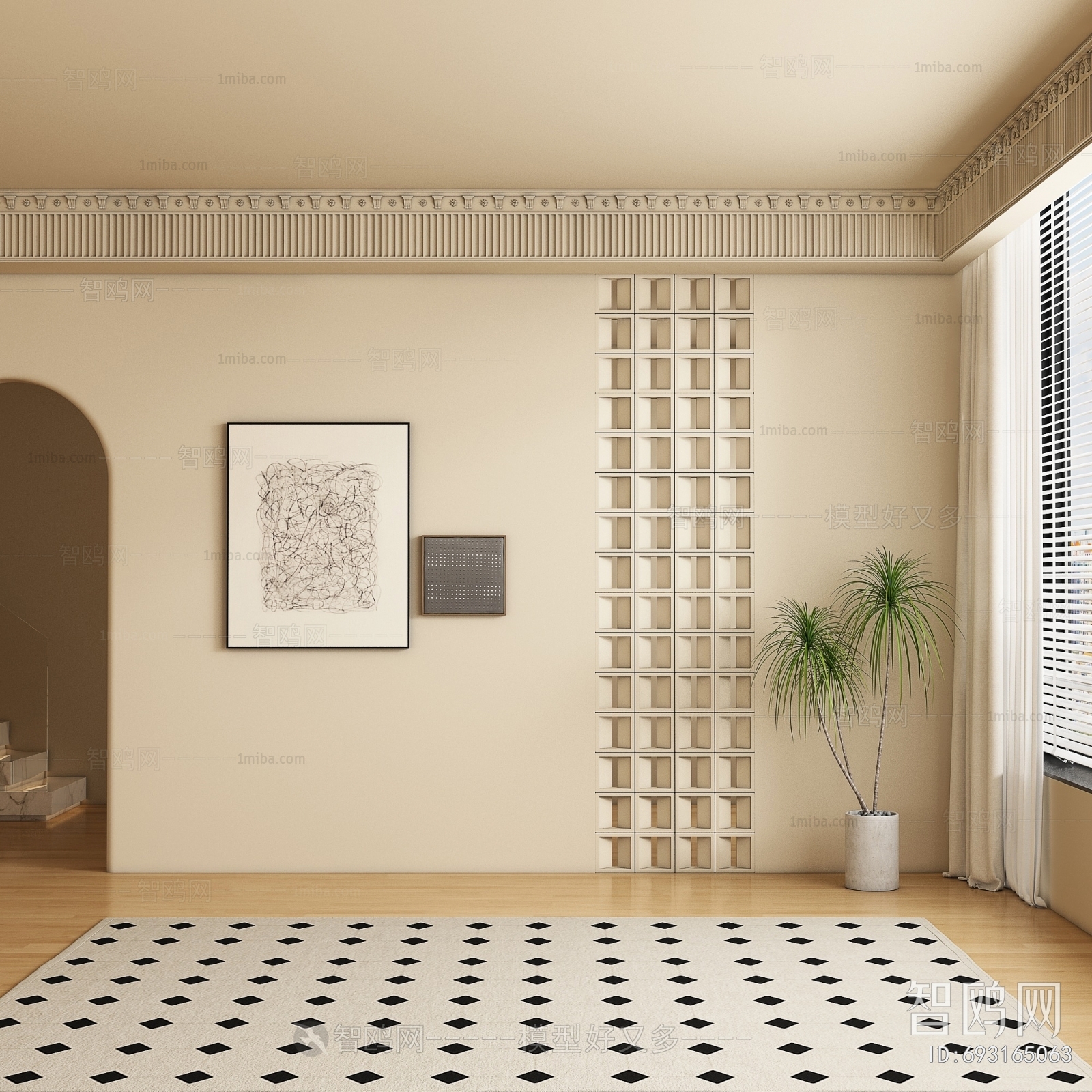 French Style TV Wall