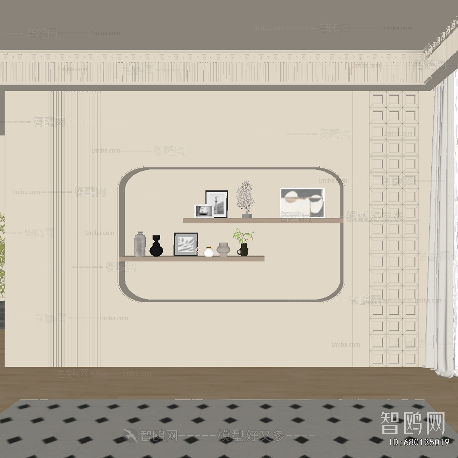 French Style TV Wall