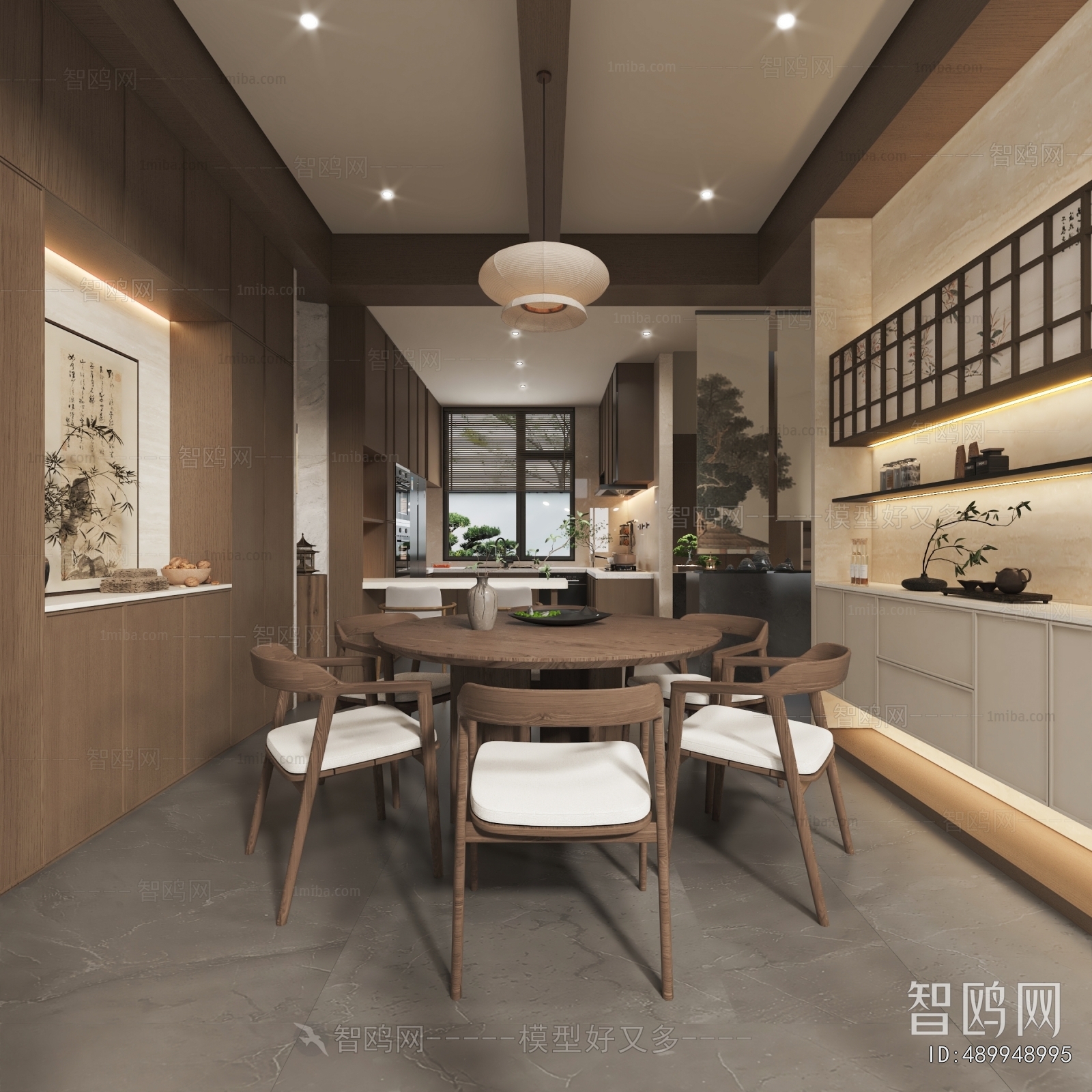 New Chinese Style Dining Room