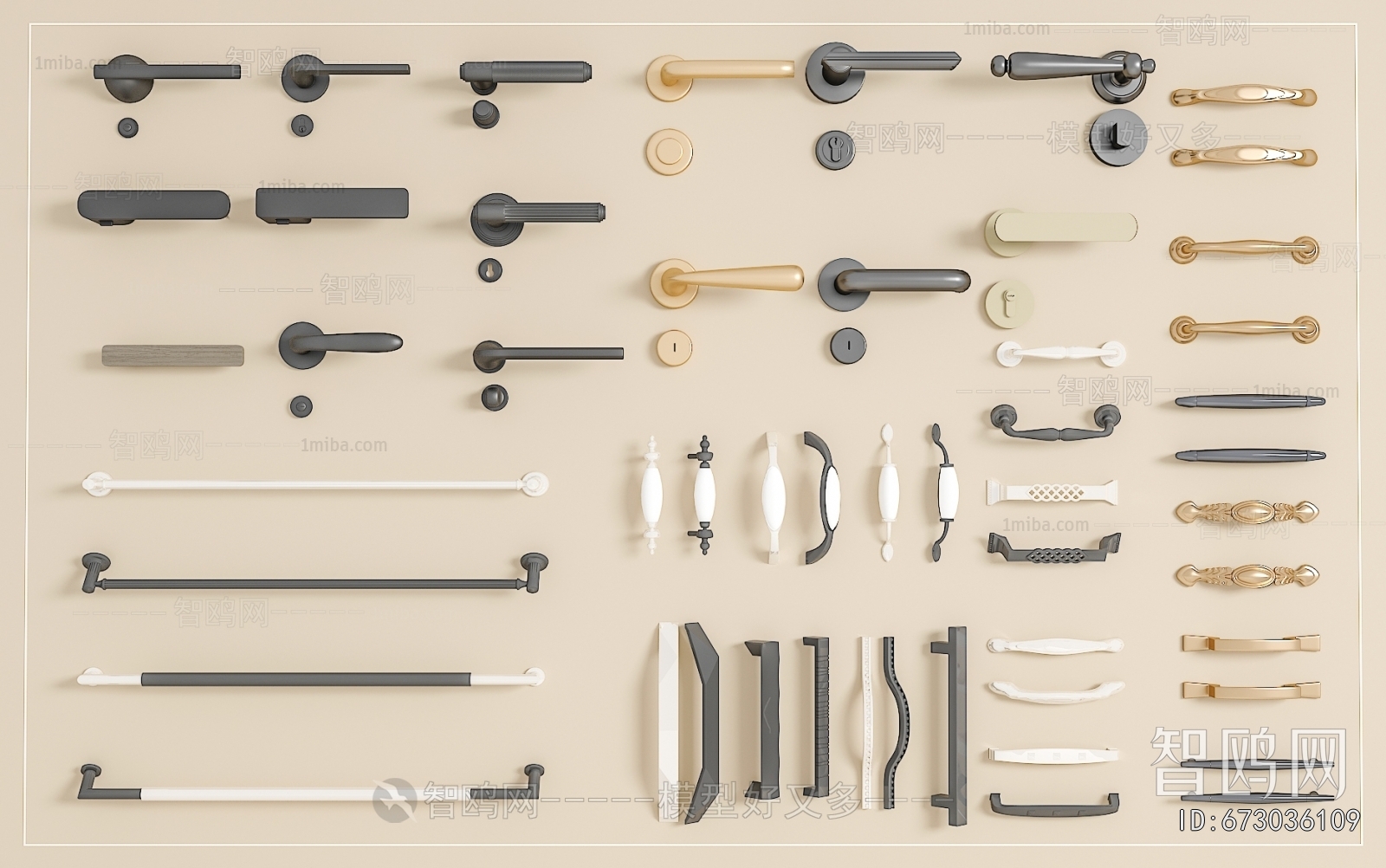 Simple European Style Door Handle