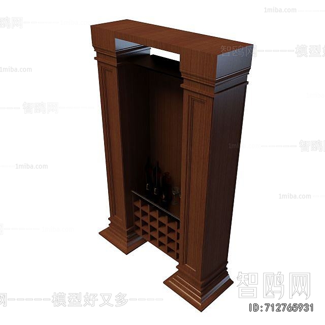 Simple European Style Wine Cabinet