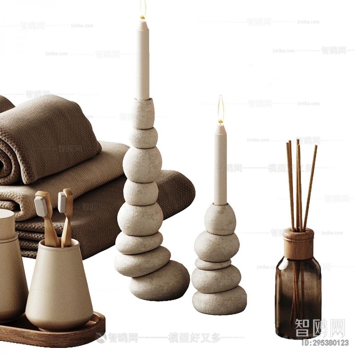 Wabi-sabi Style Bathroom Set