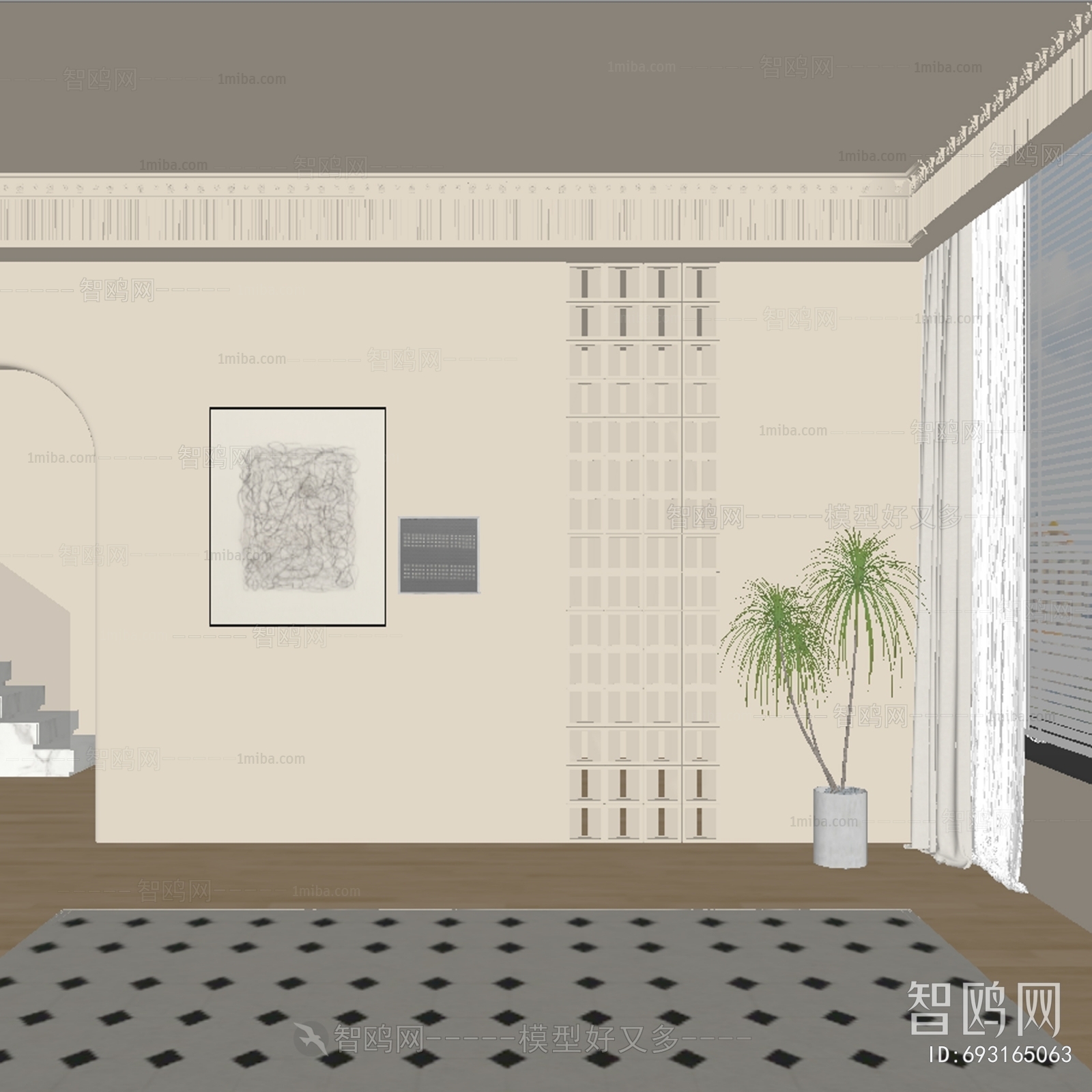 French Style TV Wall