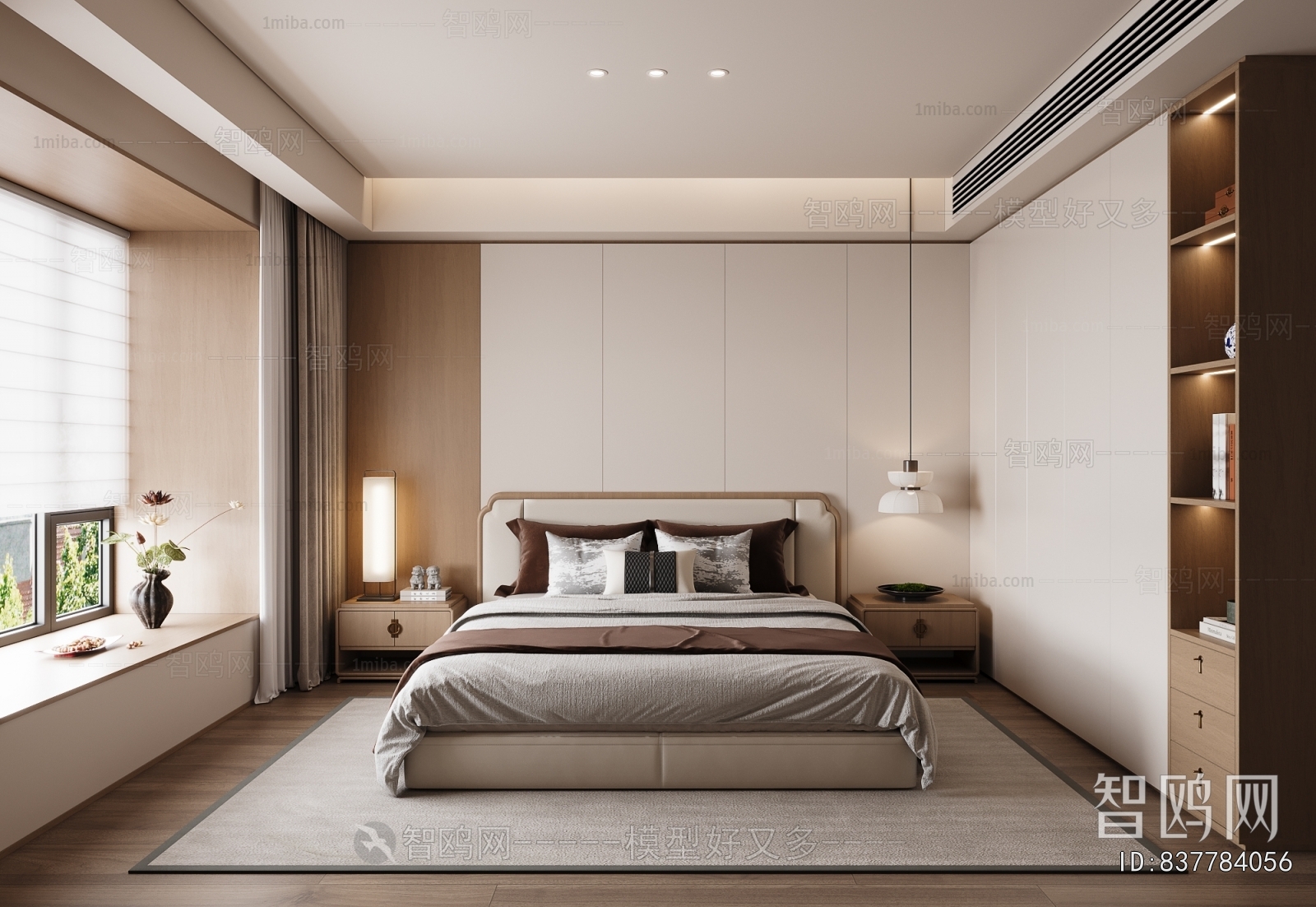 New Chinese Style Bedroom