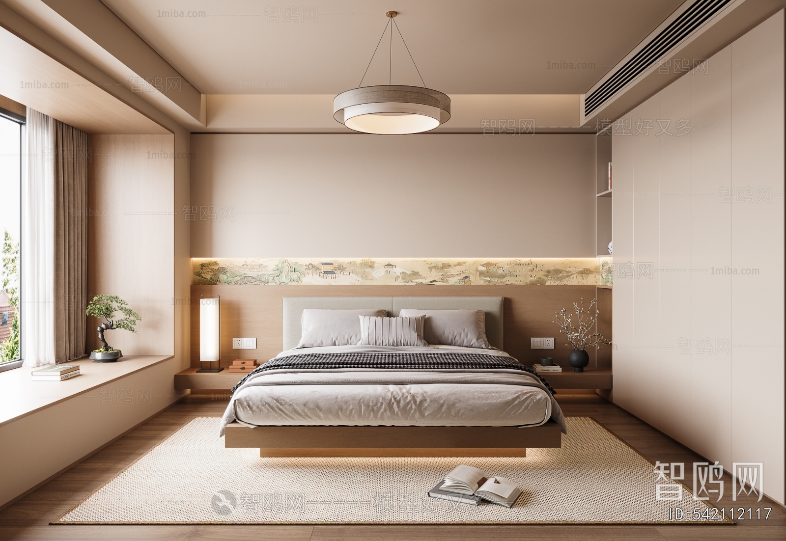 New Chinese Style Bedroom