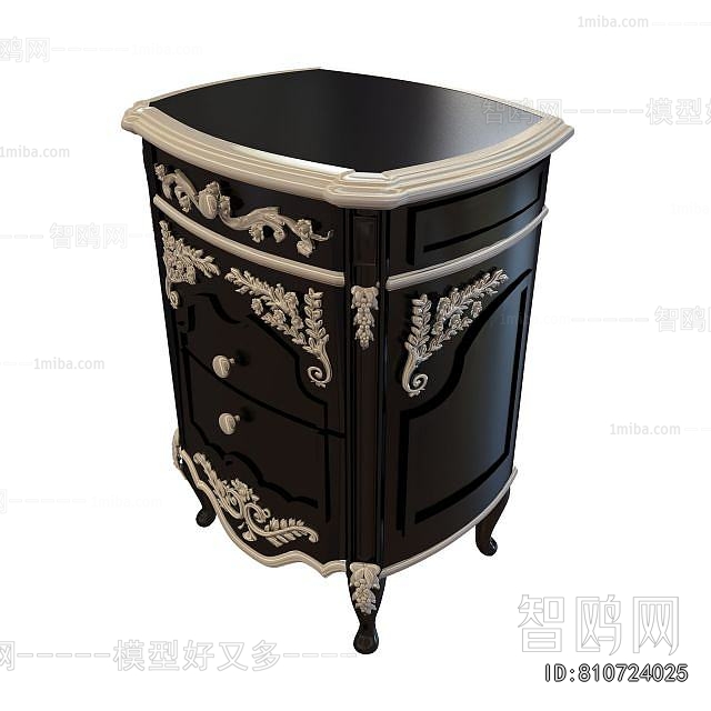 European Style Bedside Cupboard