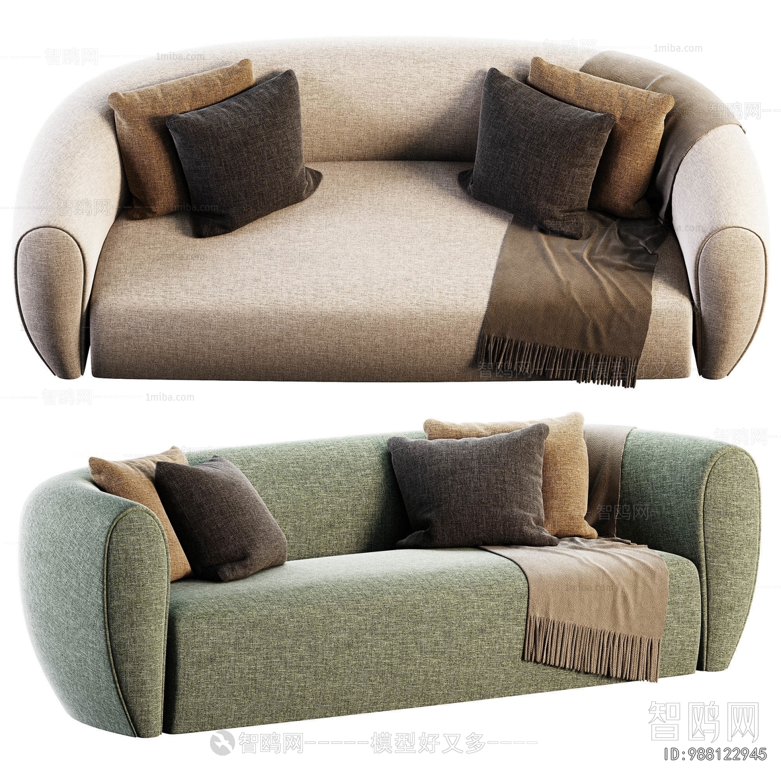 Modern Multi Person Sofa
