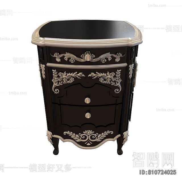 European Style Bedside Cupboard