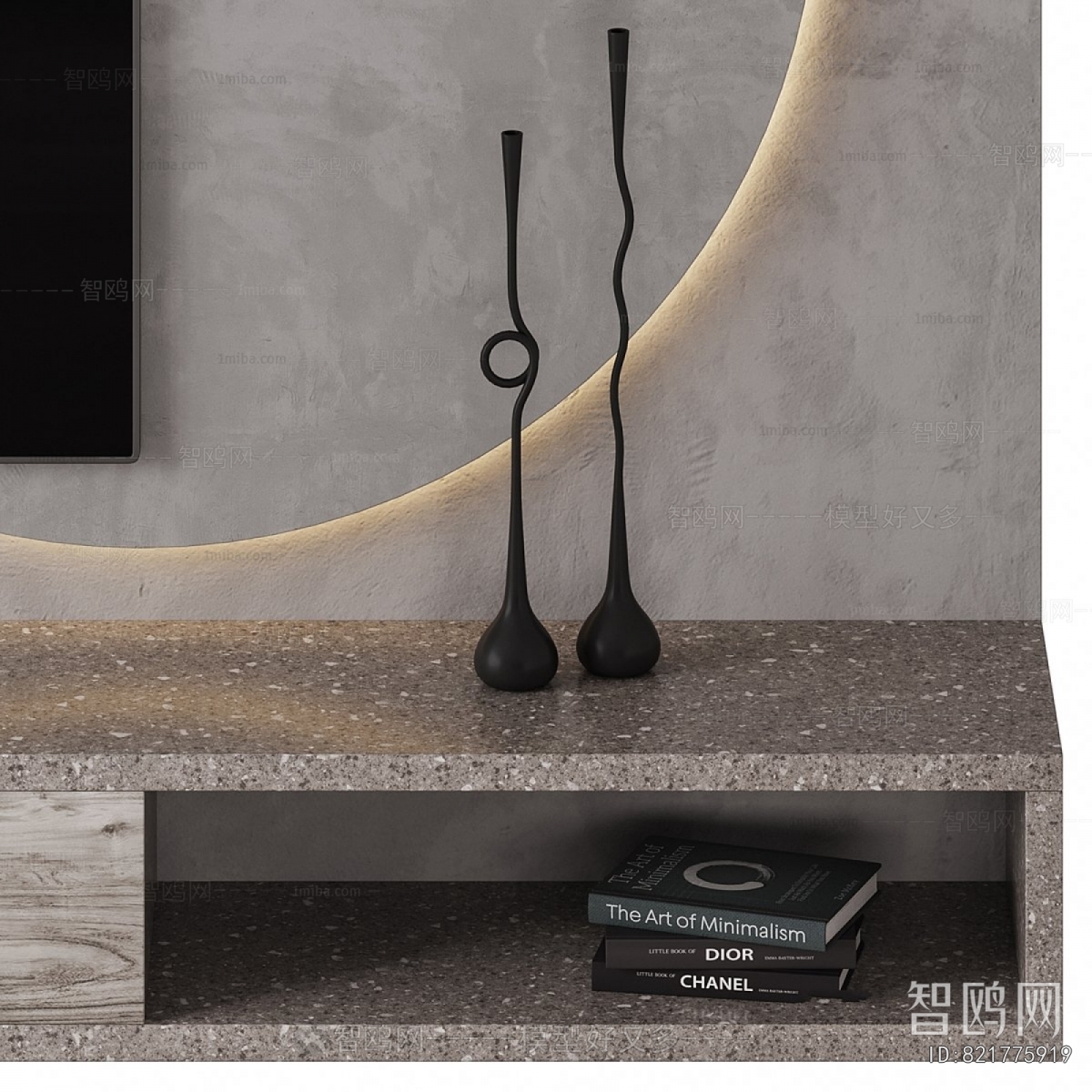 Wabi-sabi Style TV Wall