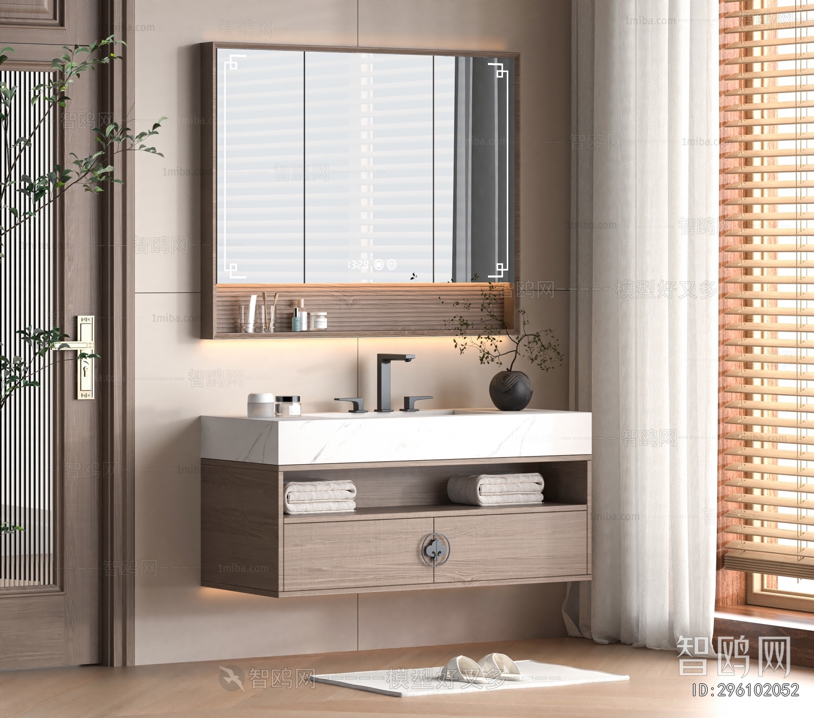 New Chinese Style Bathroom Cabinet