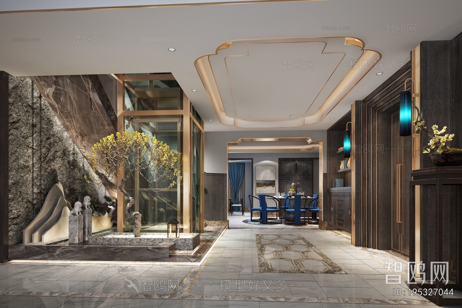 New Chinese Style Hallway