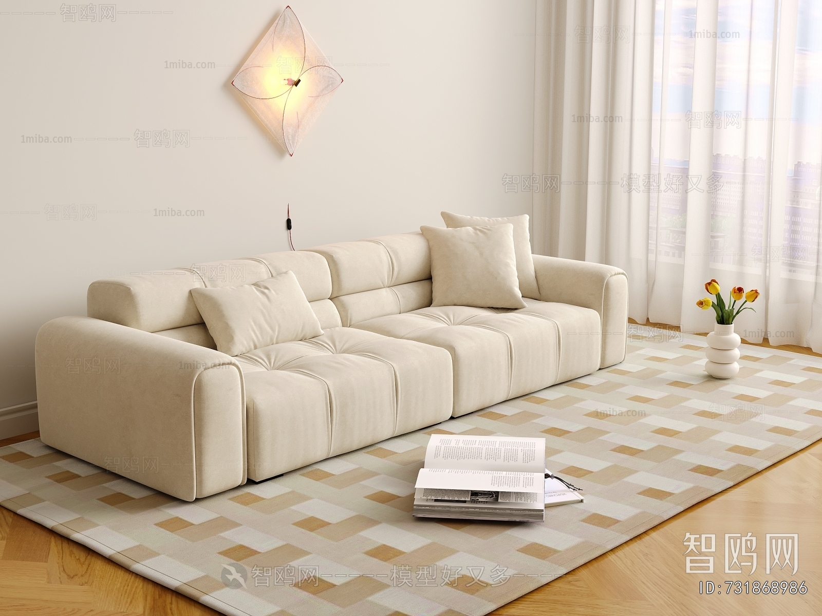 French Style Multi Person Sofa