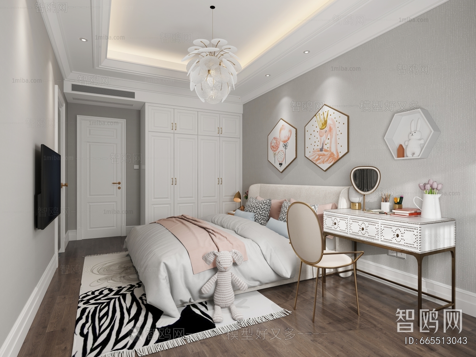 Nordic Style Girl's Room Daughter's Room