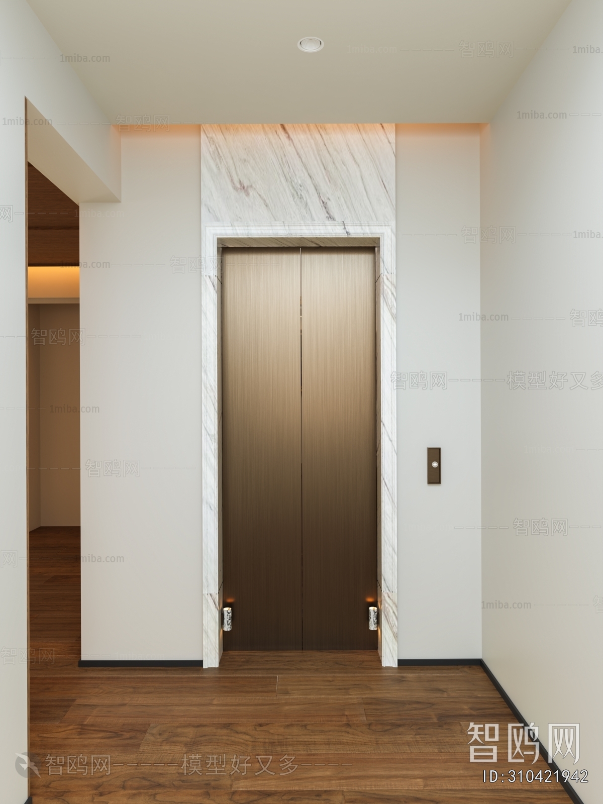 Modern Office Elevator Hall
