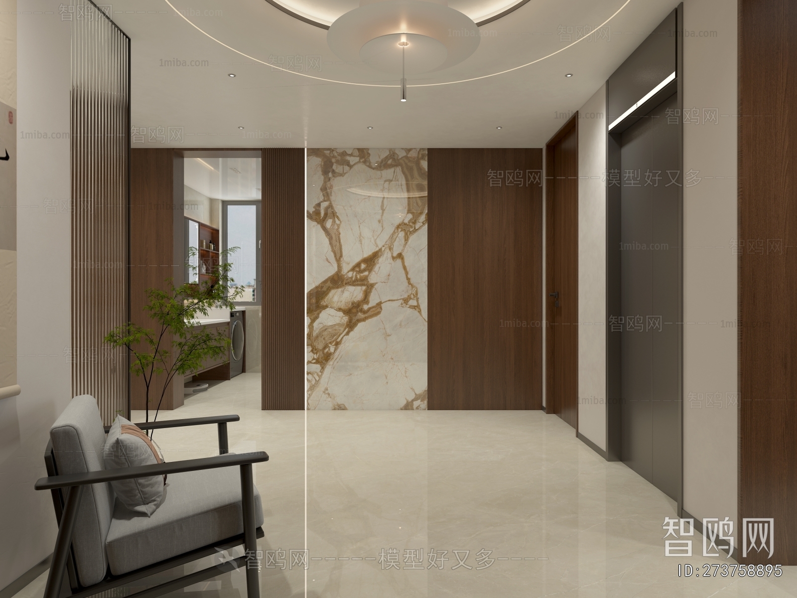 New Chinese Style Hallway