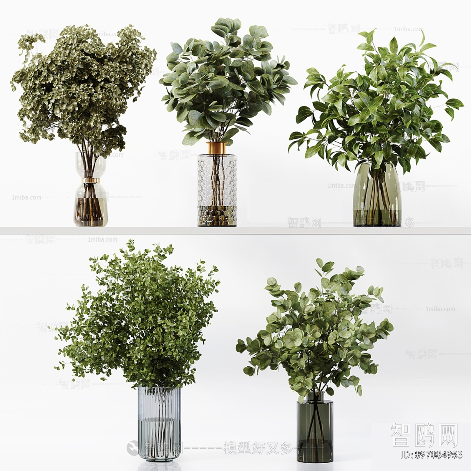 现代水生绿植组合