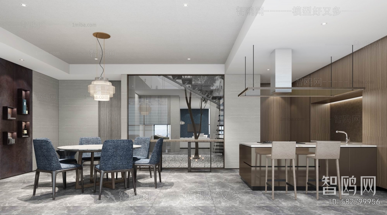 Wabi-sabi Style Dining Room