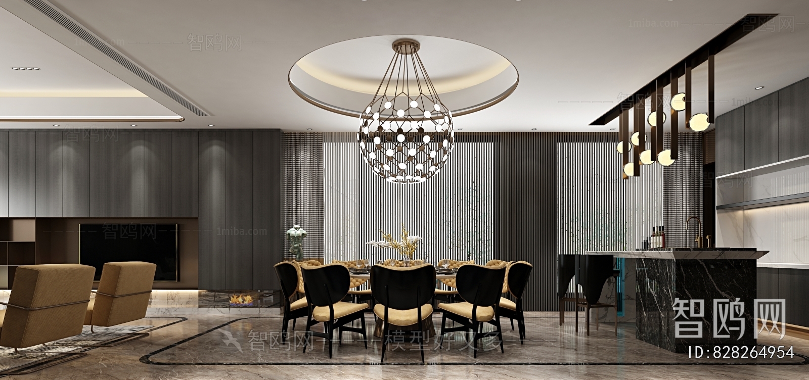 Post Modern Style A Living Room