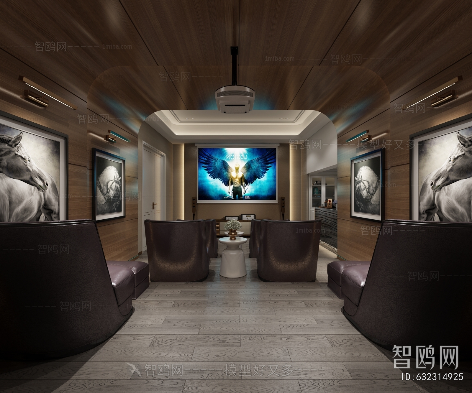 American Style Audiovisual Room