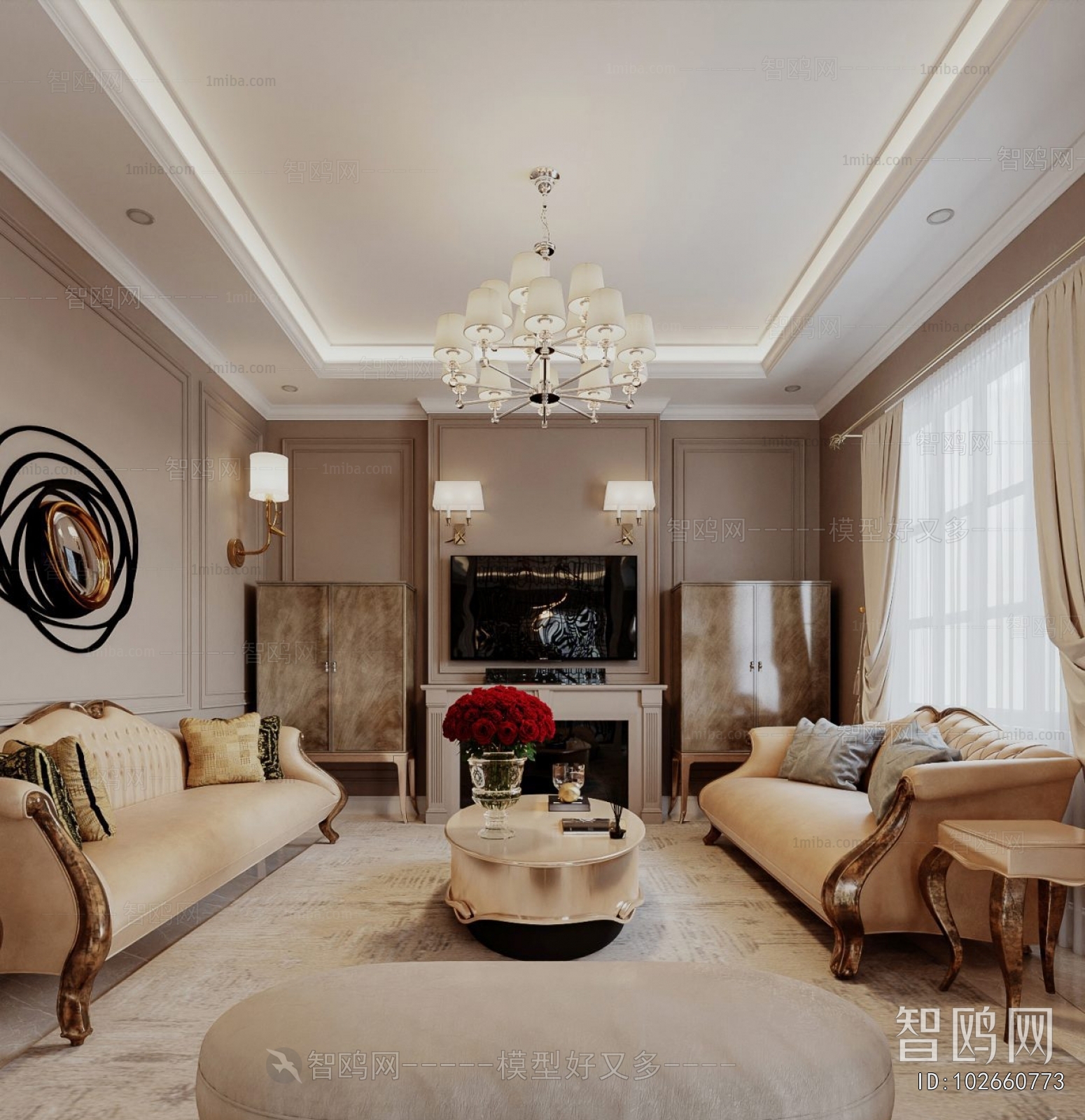 European Style A Living Room