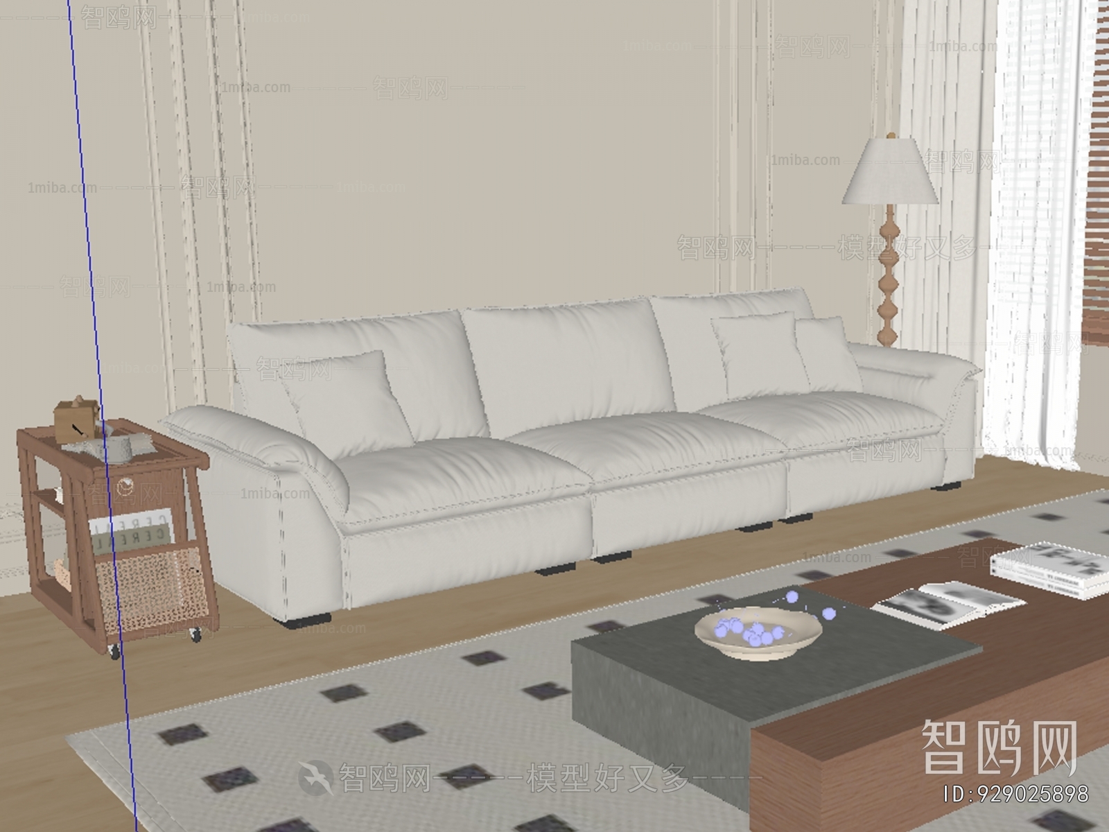 Modern Three-seat Sofa