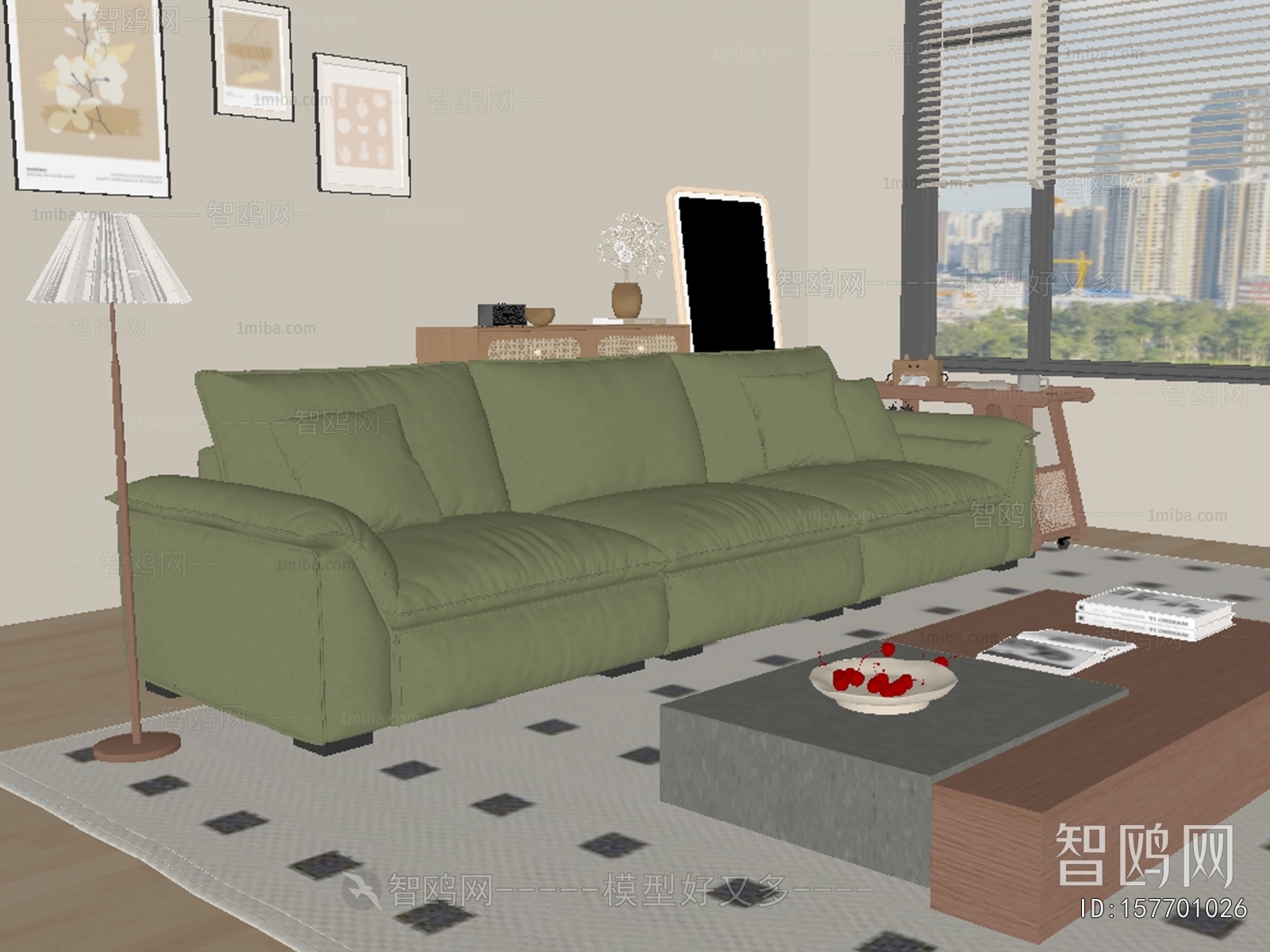 Modern Three-seat Sofa