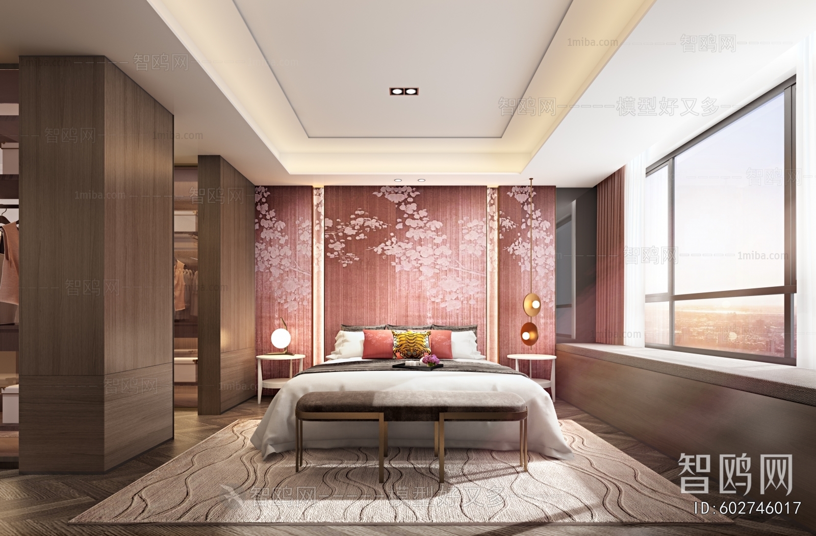 New Chinese Style Bedroom