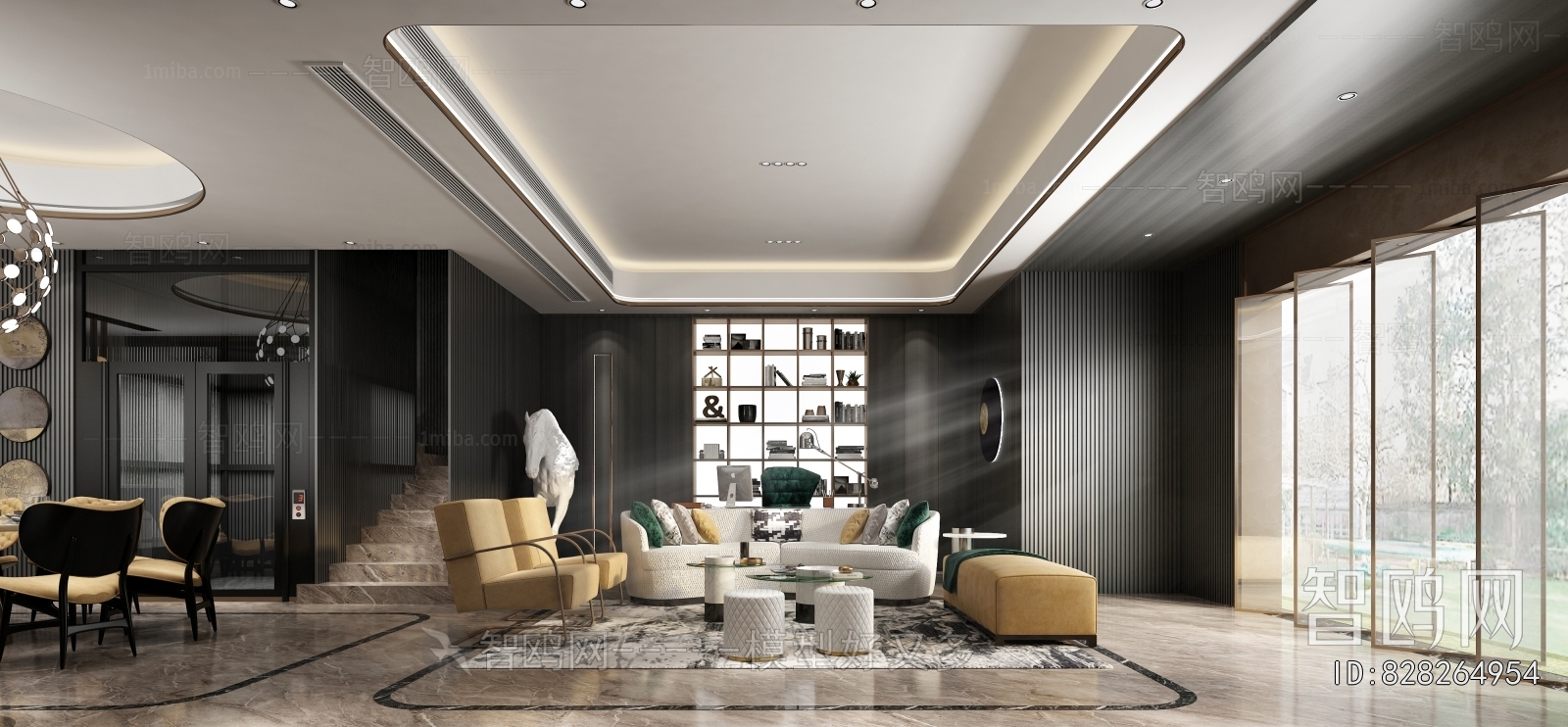 Post Modern Style A Living Room