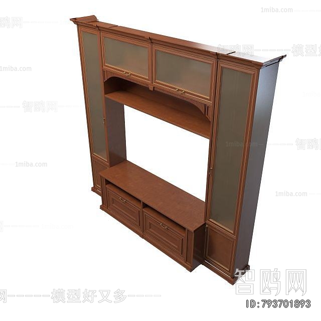 Simple European Style TV Cabinet