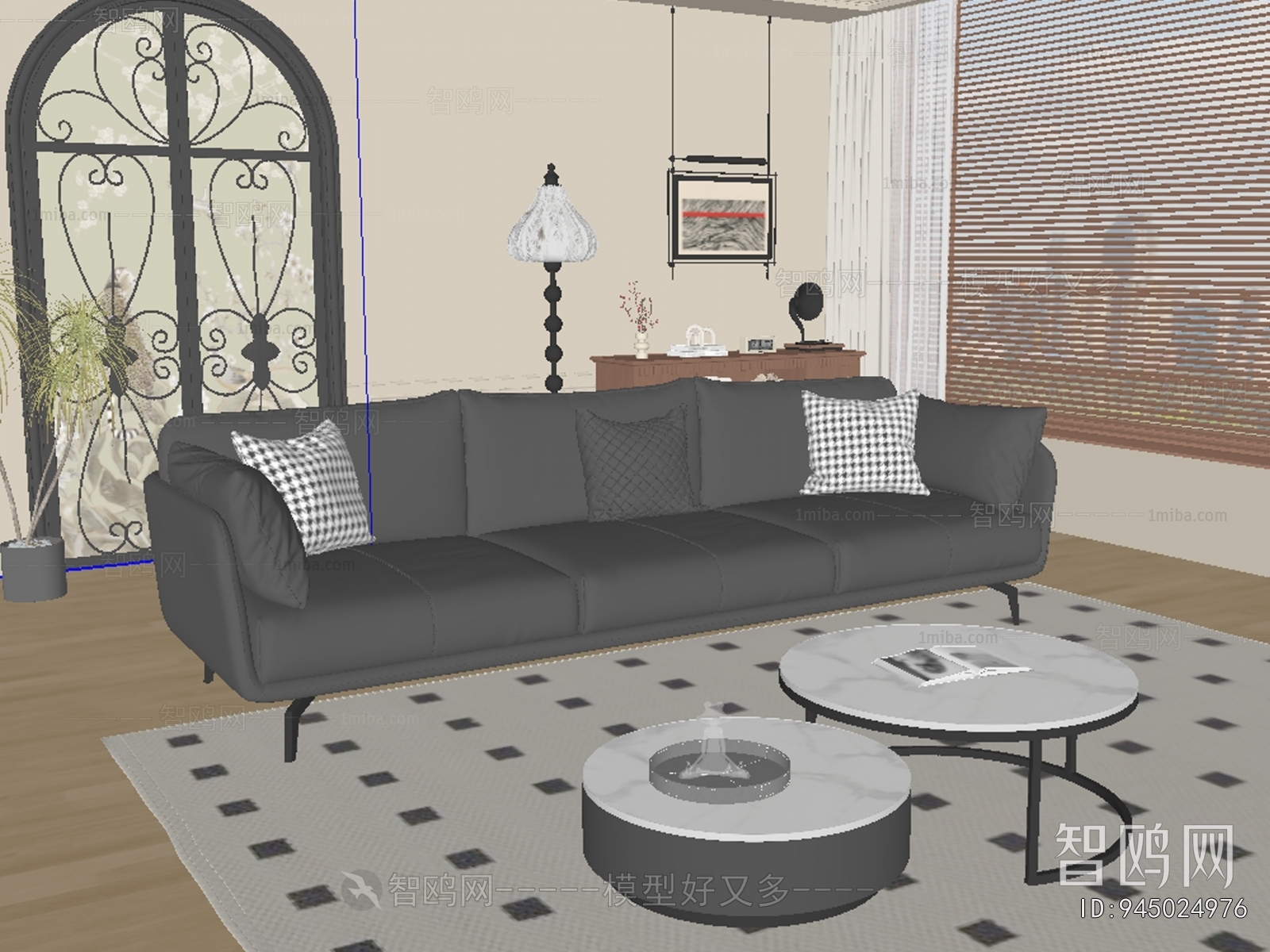 Modern Three-seat Sofa