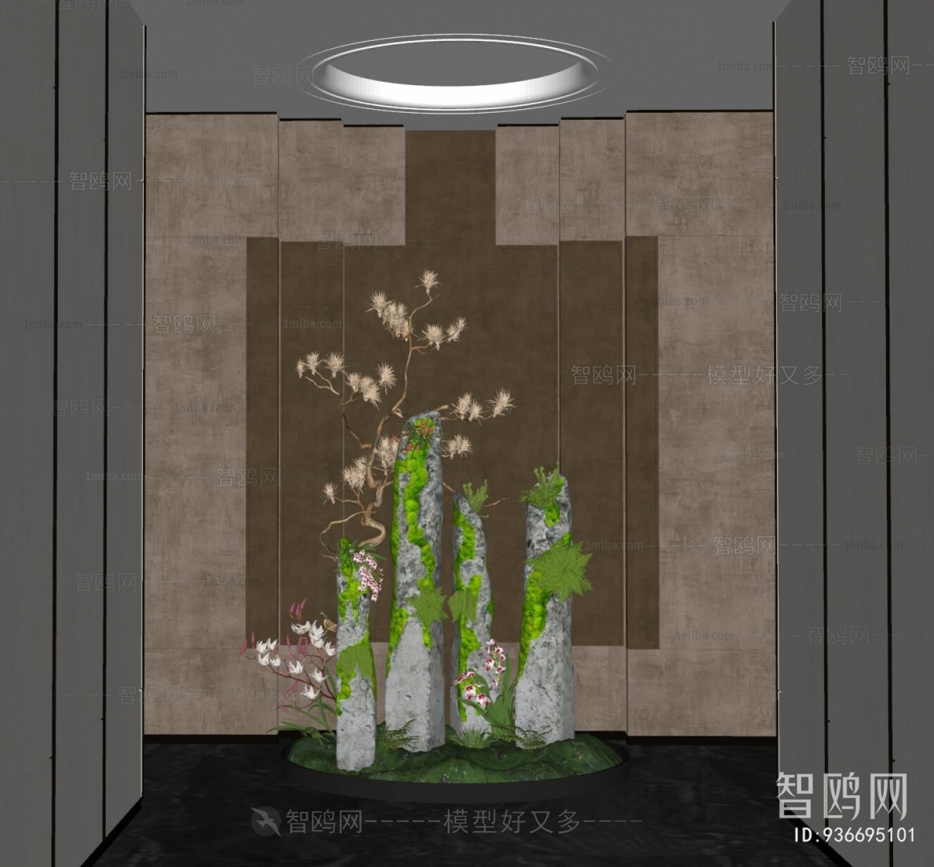 现代室内景观植物小品