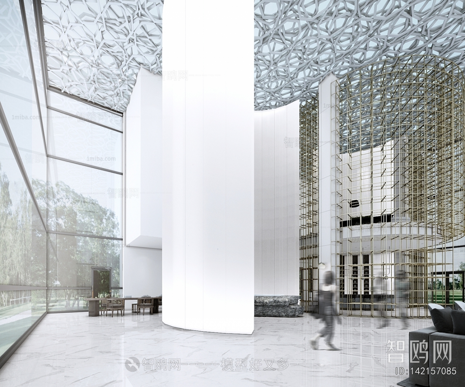 Modern Office Reception Desk