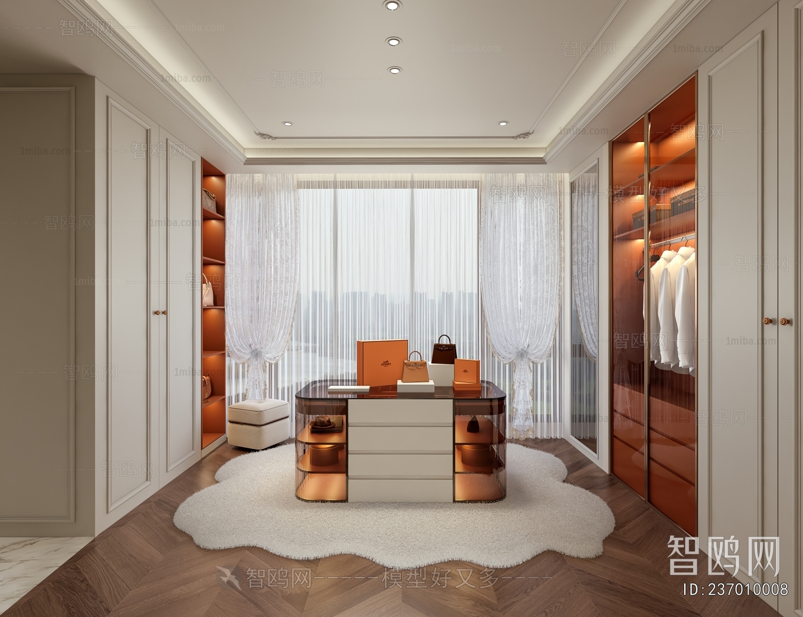 French Style Clothes Storage Area