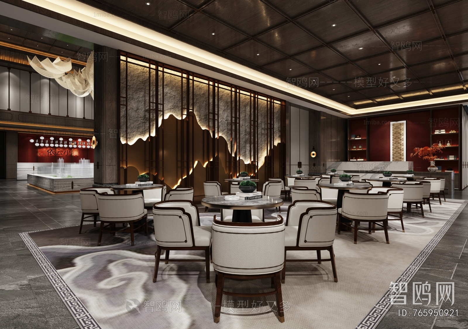 New Chinese Style Sand Table Area