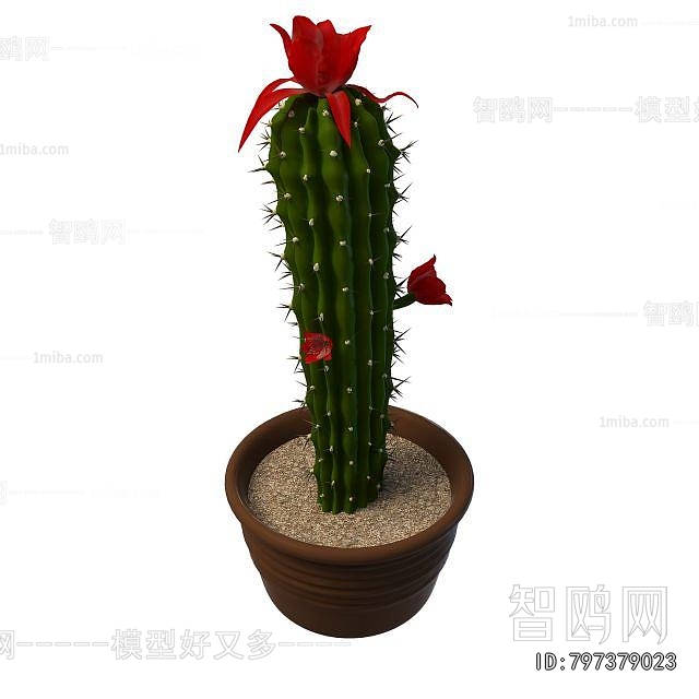 Modern Ground Green Plant Potted Plants