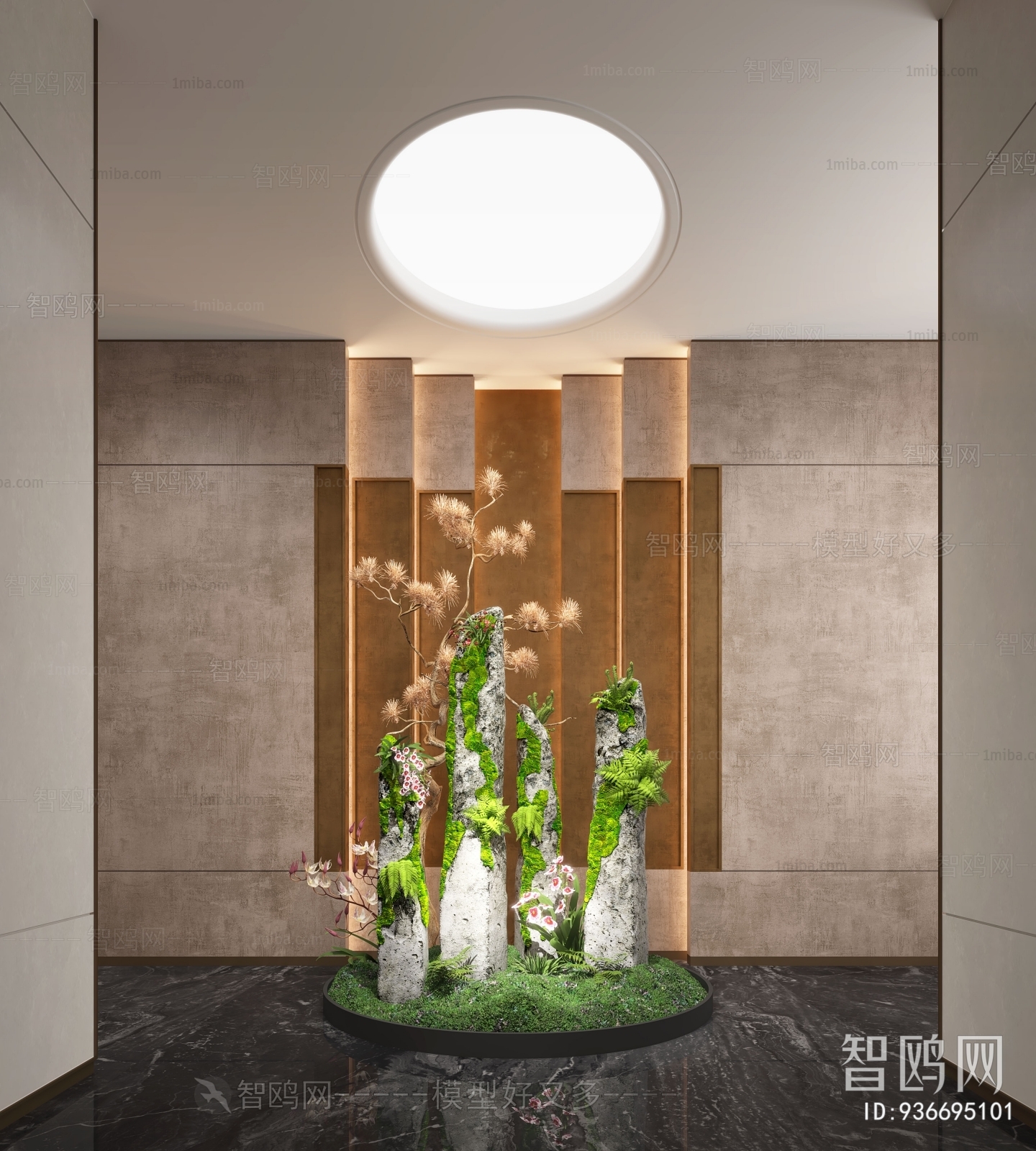 现代室内景观植物小品