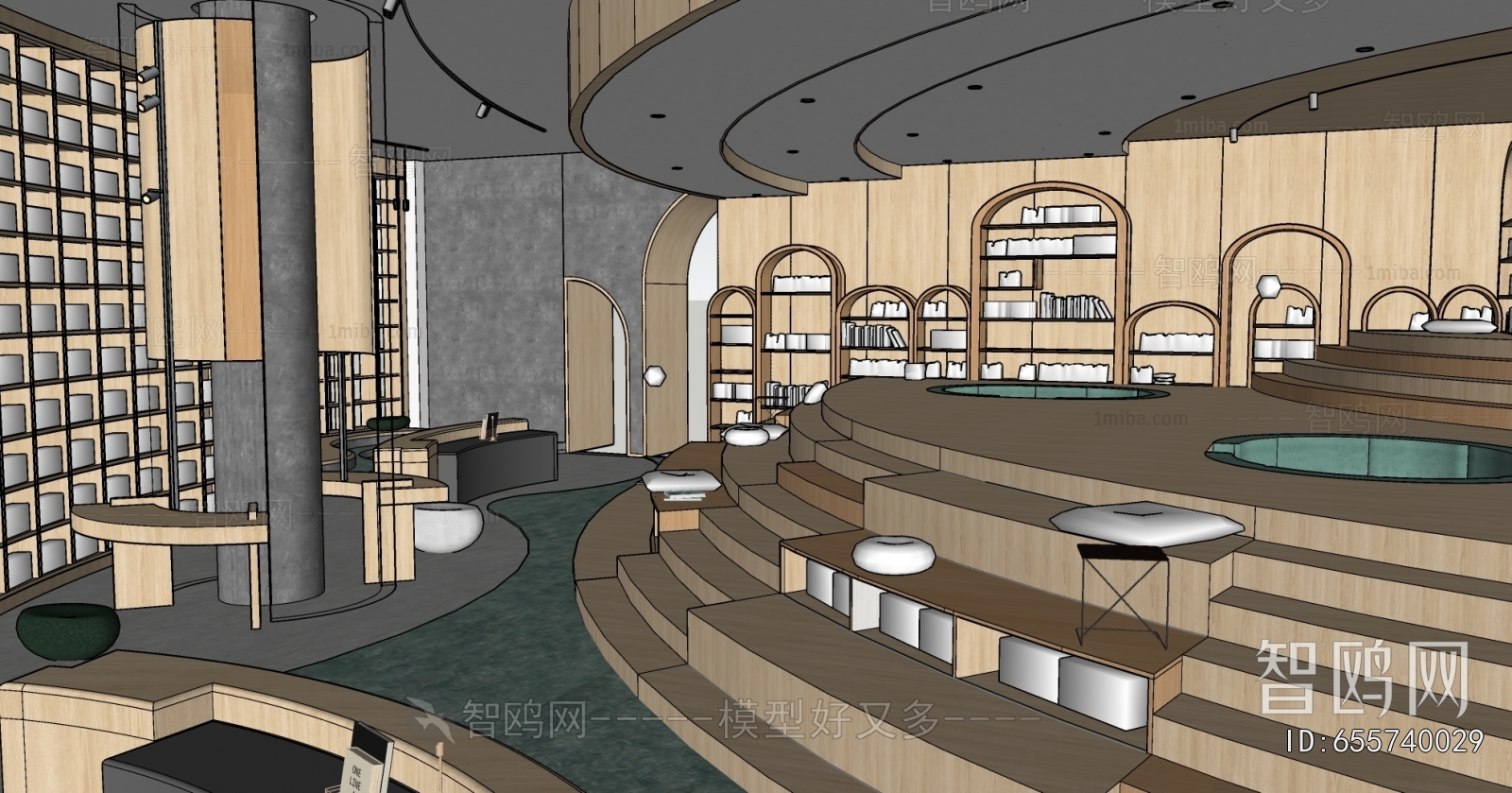 Modern Bookstore Book Bar