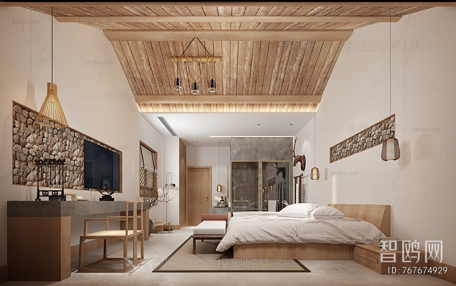 New Chinese Style Guest Room