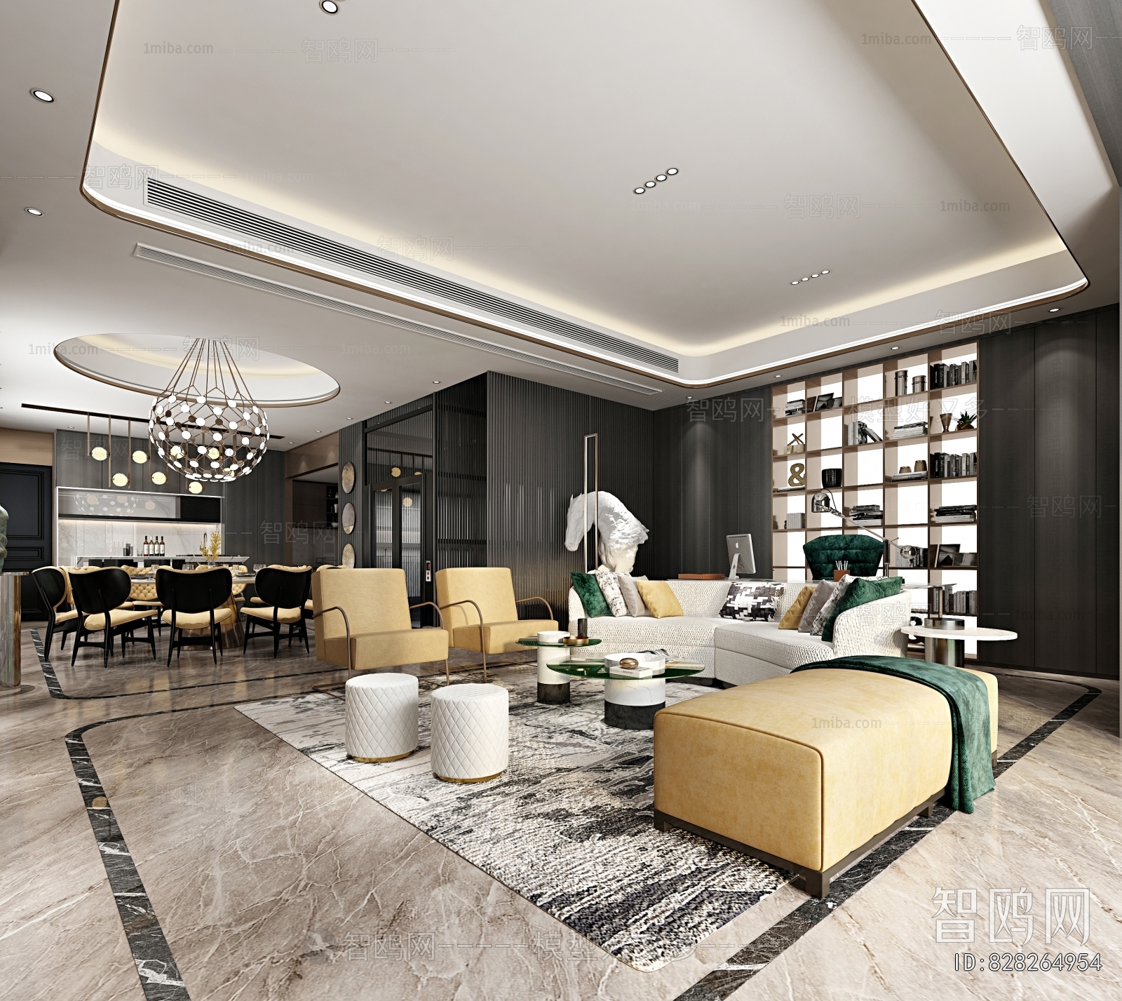 Post Modern Style A Living Room